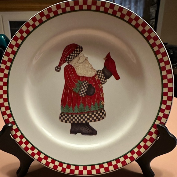 CHRISTMAS MARKDOWN!!  Festive Magic of Santa plates by Debbie Mumm - Picture 2 of 6